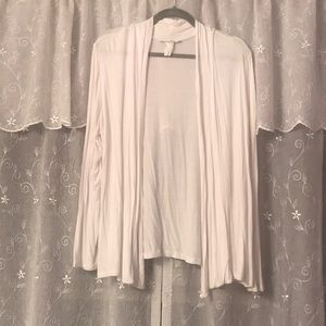 Well loved white cardigan